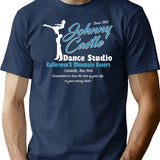 Johnny Castle Dance Studio T-Shirt for Men & Women, T-Shirts Graphic Tee - Navy