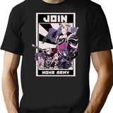 Join Nohr T-Shirt - Retro Graphic Tee for Men & Women - Black