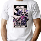 Join Nohr T-Shirt - Retro Graphic Tee for Men & Women - White
