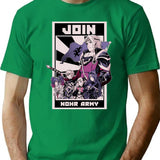 Join Nohr T-Shirt - Retro Graphic Tee for Men & Women - Green