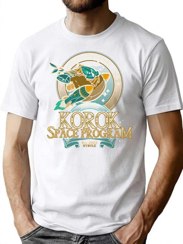 Join The Space Program T-Shirt - Retro Graphic Tee for Men & Women - White