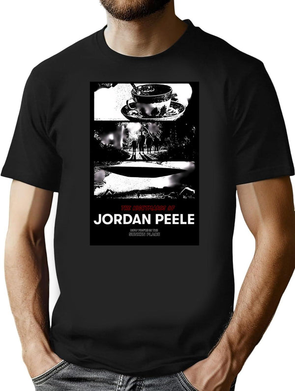 Jordan Peele Poster T-Shirt for Men & Women, T-Shirts Graphic Tee - Black