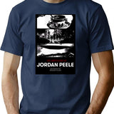 Jordan Peele Poster T-Shirt for Men & Women, T-Shirts Graphic Tee - Navy