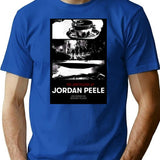 Jordan Peele Poster T-Shirt for Men & Women, T-Shirts Graphic Tee - Blue