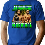 Jorge Masvidal Bootleg Bootleg Graphic T-Shirt - Blue