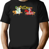 Jousting Funny Trombone For Trombonists T-Shirt - Sarcastic Humor Graphic Tee - Black