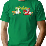 Jousting Funny Trombone For Trombonists T-Shirt - Sarcastic Humor Graphic Tee - Green