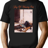 Joy Of Missing Out T-Shirt - Retro Graphic Tee for Men & Women - Black