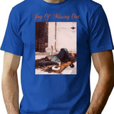 Joy Of Missing Out T-Shirt - Retro Graphic Tee for Men & Women - Blue