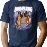 Judeline Bootleg Graphic T-Shirt - Navy