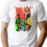 Judge Dredd Comic Funny Gift Essential . T-Shirt - White