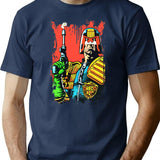 Judge Dredd Comic Funny Gift Essential . T-Shirt - Navy