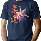 Judo T-Shirt - Retro Graphic Tee for Men & Women - Navy
