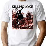 Jump Poster Killing Joke Horror Movie Band Rock Golden The Great Tour New Wave Funny T-Shirt for Men & Women, T-Shirts Graphic Tee - White