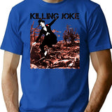 Jump Poster Killing Joke Horror Movie Band Rock Golden The Great Tour New Wave Funny T-Shirt for Men & Women, T-Shirts Graphic Tee - Blue