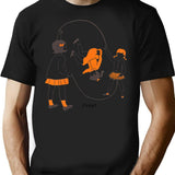 Jump Twist On Vintage Jump Roping Girls T-Shirt - Black
