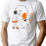Jump Twist On Vintage Jump Roping Girls T-Shirt - White