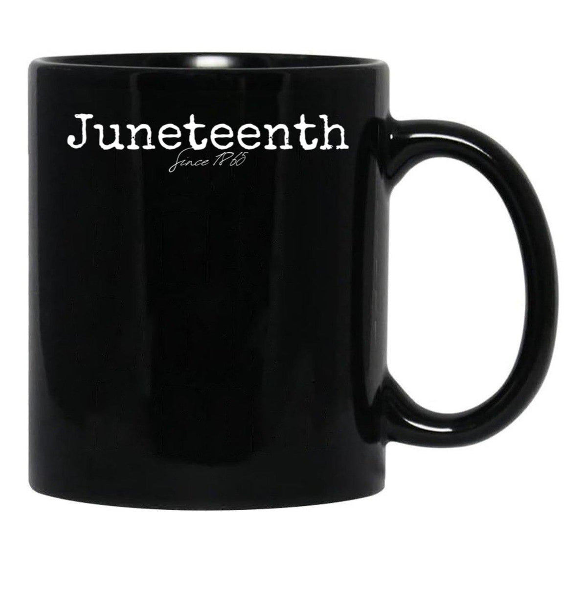Juneteenth 1862 Emancipation Proclamation Text Design Black Coffee Mug - Black
