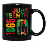 Juneteenth 1865 Black Coffee Mug - Black