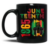 Juneteenth 1865 Black Coffee Mug