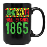 Juneteenth 2021 Black Coffee Mug - Black