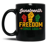 Juneteenth Celebration Black Coffee Mug