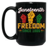 Juneteenth Celebration Black Coffee Mug