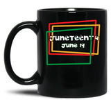 Juneteenth Freedom Celebration Black Coffee Mug