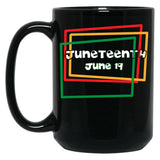 Juneteenth Freedom Celebration Black Coffee Mug