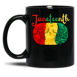 Juneteenth Freedom Day Black Coffee Mug