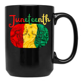 Juneteenth Freedom Day Black Coffee Mug - Black