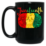 Juneteenth Freedom Day Black Coffee Mug