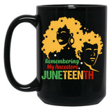 Juneteenth Remembering My Ancestors Juneteenth Gifts Black Coffee Mug