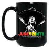 Juneteenth Mug Women Queen African American Black Women Mug Black Coffee Mug