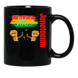 Juneteenth Mugs Black Coffee Mug - Black