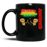 Juneteenth Mugs Black Coffee Mug