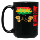 Juneteenth Mugs Black Coffee Mug