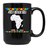 Juneteenth (1) Black Coffee Mug - Black