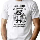 Just A Dad Father Day Sign T-Shirt - White