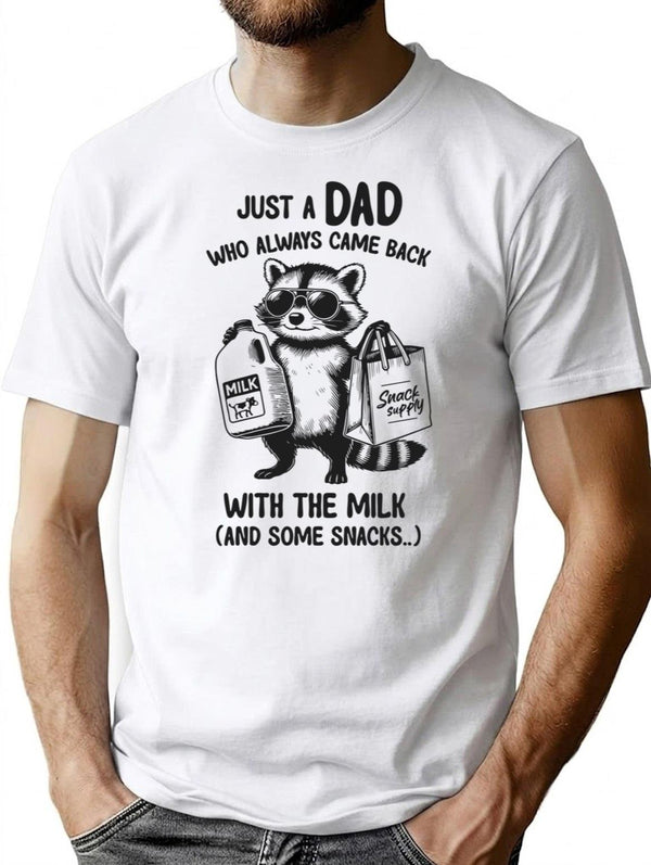 Just A Dad Father Day Sign T-Shirt - White