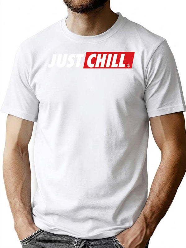 Just Chill Trending Stuff For Destressed People T-Shirt - White