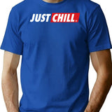 Just Chill Trending Stuff For Destressed People T-Shirt - Blue