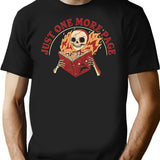 Just One More Page T-Shirt - Retro Graphic Tee for Men & Women - Black