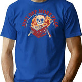 Just One More Page T-Shirt - Retro Graphic Tee for Men & Women - Blue
