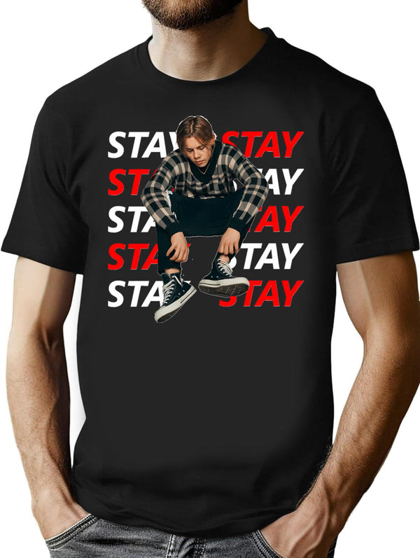 Just S.t.a.y Here Kid Findyourthing Essential T-Shirt - Black