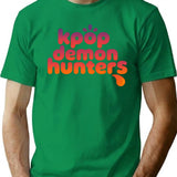 K-Pop Demon Hunter Idol Neon Fantasy Poster T-Shirt for Men & Women, T-Shirts Graphic Tee - Green