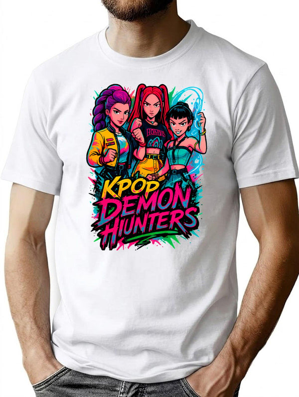 K-Pop Demon Hunters Art - 1 T-Shirt for Men & Women, T-Shirts Graphic Tee - White