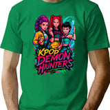 K-Pop Demon Hunters Art - 1 T-Shirt for Men & Women, T-Shirts Graphic Tee - Green