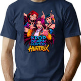 K-Pop Demon Hunters Art - 11 T-Shirt for Men & Women, T-Shirts Graphic Tee - Navy