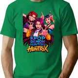 K-Pop Demon Hunters Art - 11 T-Shirt for Men & Women, T-Shirts Graphic Tee - Green
